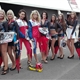 with grid girls in MOST race track